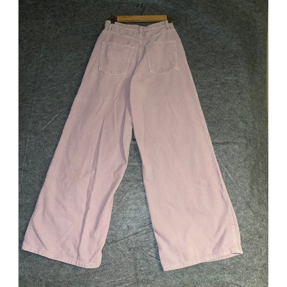 Topshop Pink Corduroy Wide Leg Pants Women's W26 L30 Y2K‎ - Picture 9 of 9